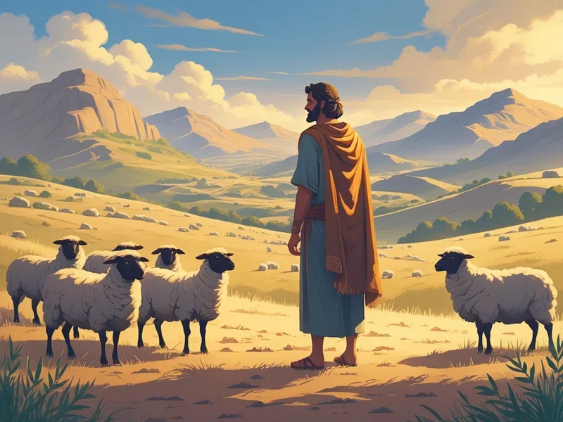 Moses and the burning bush